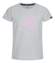 T-Shirt Lucky Gabi für Kids aus Baumwolle Grau Größe 104-110 – Bild 1 von 3