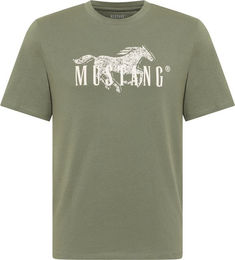 T-Shirt Style Austin Mustang aus Bio-Baumwolle für Herren in Grün Größe S – Bild 1 von 4