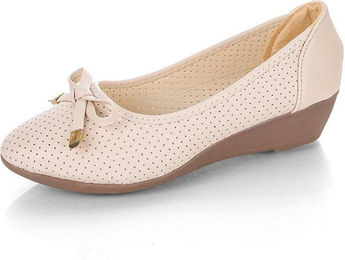 Produktbild von T-förmige Schuhe für Frühling und Sommer, weiche Ledersandalen, Ethno-Stil, weiche Sohle, langlebig, dicker Absatz, vielseitige einfarbige Schuhe 40 beige