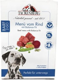 Tackenberg Barf 2 Go, Adult, Menü vom Rind mit Balance Fit 500 g – Bild 1 von 4