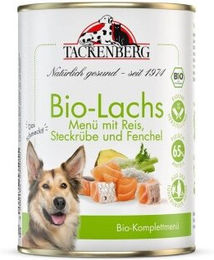 Tackenberg Nassfutter Hund, Adult, Bio, Lachs mit Reis 6x400 g – Bild 1 von 2