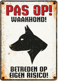 Produktbild von Tafel Warnzeichen Red Horse