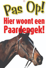 Produktbild von Tafel Warnzeichen Red Horse