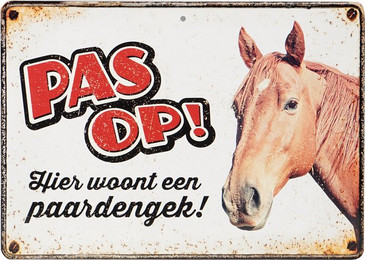 Produktbild von Tafel Warnzeichen Red Horse