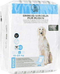 Produktbild von TAKE CARE Einweg Rüdenwindeln 14 Stück L