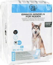 Produktbild von TAKE CARE Einweg Rüdenwindeln 14 Stück XL