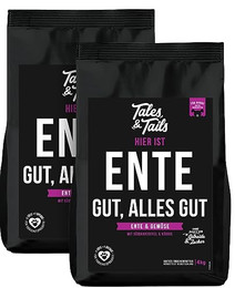 Produktbild von Tales & Tails Softes Trockenfutter Ente gut, alles gut 2x4 kg