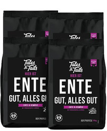 Produktbild von Tales & Tails Softes Trockenfutter Ente gut, alles gut 4x4 kg