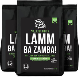 Produktbild von Tales & Tails Softes Trockenfutter Jetzt gibt's LammBa Zamba! 3x4 kg