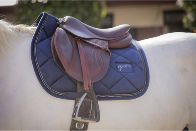 Produktbild von Tapis de selle pour cheval Pénélope New Strass