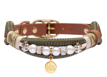 Produktbild von Tauhalsband mit Perlen Magnolia XXL