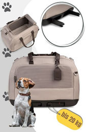 Produktbild von Tavo Hunde-Transportbox Tavo Hendrick Tier Transporttasche für Tiere bis 20 kg