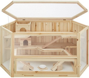 Produktbild von tectake Kleintierkäfig Hamsterkäfig aus Holz