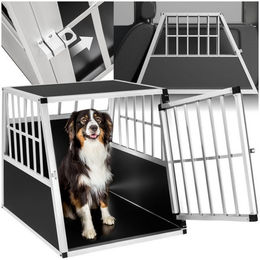 Produktbild von tectake Tiertransportbox Hundetransportbox single mit schräger Rückwand