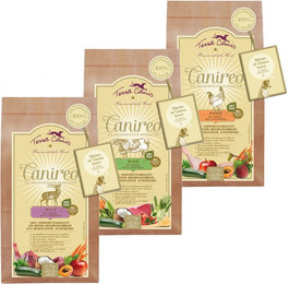 Produktbild von Terra Canis Canireo Mixpaket Huhn, Wild & Rind - 3 x 1 kg