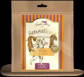 Produktbild von Terra Canis Chewy Champs Hundesnack 10 x 250 Gramm Hühnerhälse-Sparpaket