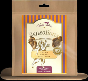 Produktbild von Terra Canis Chewy Champs Hundesnack 10 x 250 Gramm Hühnermägen-Sparpaket