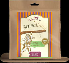 Produktbild von Terra Canis Chewy Champs Hundesnack 10 x 250 Gramm Rindersticks-Sparpaket