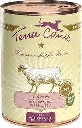 Produktbild von Terra Canis Classic 400g Dose Hundenassfutter 6 x 400 Gramm Lamm mit Zucchini, Hirse & Dill