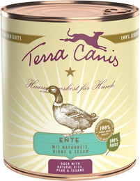 Produktbild von Terra Canis Classic 800g Dose Hundenassfutter 6 x 800 Gramm Ente mit Naturreis, roter Bete, Birne & Sesam