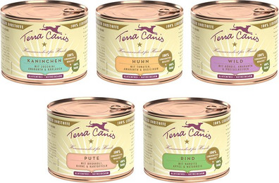 Produktbild von Terra Canis Classic Nassfutter Mix 5 Sorten - 24 x 200 g