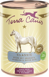 Produktbild von Terra Canis Classic Pferd mit Amaranth, Pfirsich und Roter Bete - 6 x 400 g