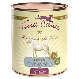 Produktbild von Terra Canis Classic Pferd mit Amaranth, Pfirsich und Roter Bete - 6 x 800 g