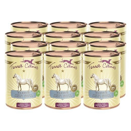 Produktbild von Terra Canis Classic Pferd mit Amaranth, Pfirsich und Roter Bete - 12 x 400 g