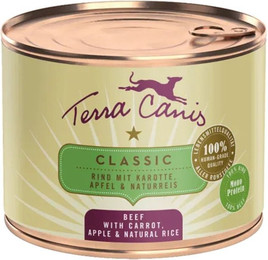 Produktbild von Terra Canis CLASSIC – Rind mit Karotte 12x200g