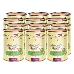 Produktbild von Terra Canis Classic Rind mit Karotte, Apfel und Naturreis - 12 x 400 g