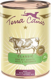 Produktbild von Terra Canis CLASSIC - Rind mit Karotte, Apfel und Naturreis 12x400g