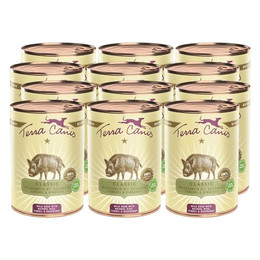 Produktbild von Terra Canis Classic Wildschwein mit Naturreis, Fenchel und Himbeere - 12 x 400 g
