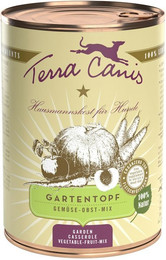 Produktbild von Terra Canis Gartentopf 400g Dose Hundenassfutter Sparpaket 12 x 400 Gramm Gemüse-Obst-Mix