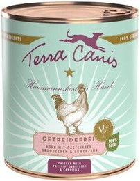 Produktbild von Terra Canis Getreidefrei Adult Huhn mit Pastinaken, Brombeeren und Löwenzahn - 6 x 800 g