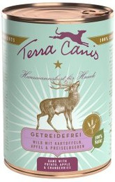 Produktbild von Terra Canis Getreidefrei Adult Wild mit Kartoffeln, Apfel und Preiselbeeren - 6 x 400 g