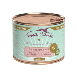Produktbild von Terra Canis Getreidefrei Huhn mit Pastinake, Brombeere und Löwenzahn - 12 x 200 g