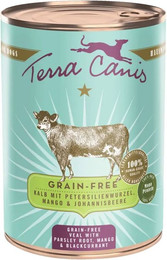 Produktbild von Terra Canis getreidefrei Kalb mit Petersilienwurzel, Mango & Johannisbeere - 12 x 400 g