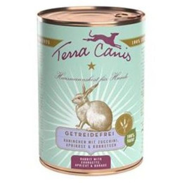Produktbild von Terra Canis Getreidefrei Kaninchen mit Zucchini, Aprikose und Bohnenkraut - 6 x 400 g