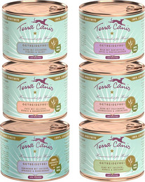 Produktbild von Terra Canis Getreidefrei Mix 6 Sorten - 12 x 200 g