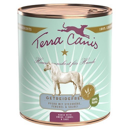 Produktbild von Terra Canis Getreidefrei Nassfutter Pferd mit Steckrübe, Fenchel & Salbei - 6 x 800 g