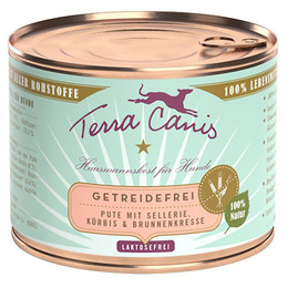 Produktbild von Terra Canis Getreidefrei Pute mit Sellerie, Kürbis und Brunnenkresse - 12 x 200 g