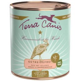 Produktbild von Terra Canis Getreidefrei Pute Nassfutter für Hunde - 6 x 400 g