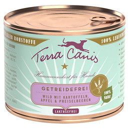 Produktbild von Terra Canis Getreidefrei Wild mit Kartoffel, Apfel und Preiselbeere - 12 x 200 g