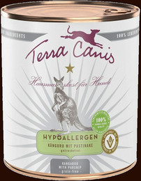 Produktbild von Terra Canis Hypoallergen 800g Hundenassfutter 6 x 800 Gramm Känguru mit Pastinake