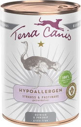 Produktbild von Terra Canis HYPOALLERGEN – Strauß mit Pastinake, getreidefrei 12x400g