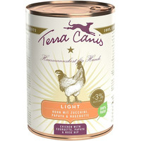 Produktbild von Terra Canis Light Hundenassfutter Huhn mit Zucchini, Papaya & Hagebutte - 12 x 400 g