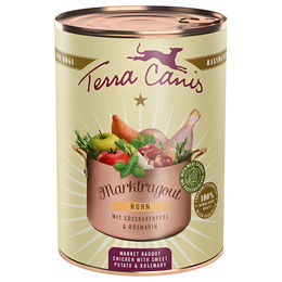 Produktbild von Terra Canis Marktragout Huhn mit Süßkartoffel und Rosmarin - 6 x 385 g