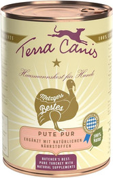 Produktbild von Terra Canis Metzgers Bestes 400g Dose Hundenassfutter Sparpaket 12 x 400 Gramm Pute pur