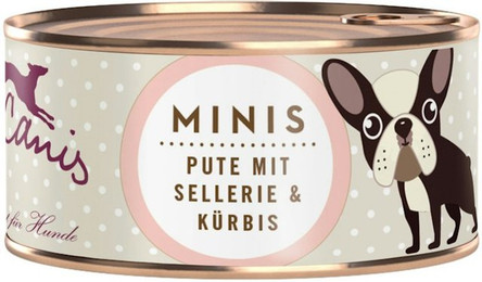Produktbild von Terra Canis MINIS 100g Hundenassfutter 18 x 100 Gramm Pute mit Sellerie & Kürbis