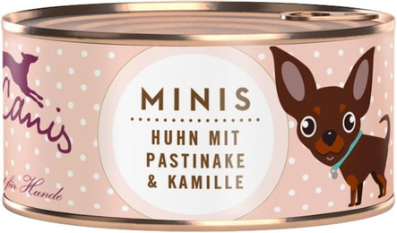 Produktbild von Terra Canis MINIS 100g Hundenassfutter Sparpaket 36 x 100 Gramm Huhn mit Pastinake & Kamille
